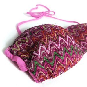 Aerie • Crochet Chevron Bandeau Bikini Top